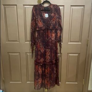 Intermix 2 Piece Chiffon Maxi Dress